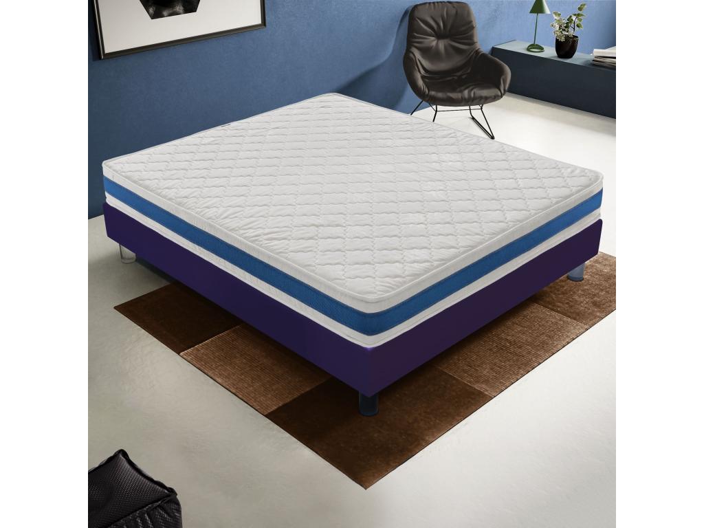 Reversible foam mattress - 11 comfort zones - firmness level H2 135x190 cm WGWN49018