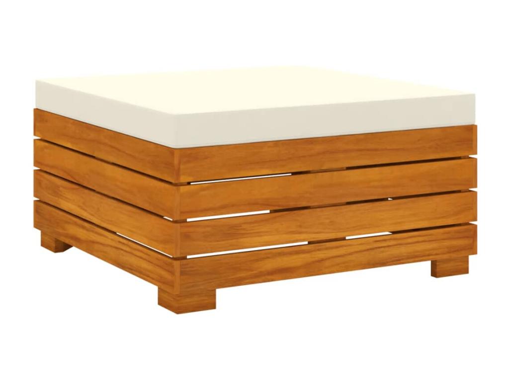 7-piece garden furniture set with cushions, solid Dormeva wood, LSQI24527