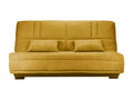 Fabric click-clack sofa with storage, Dormeva 17cm mattress, Dormeva 207cm mattress - Amber Yellow OAEQ50452
