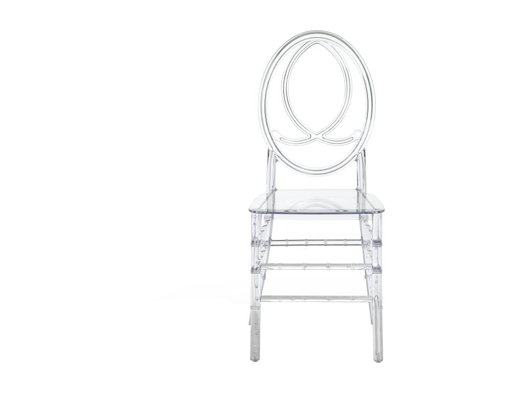 Set of 6 full polycarbonate chairs - Crystal - Lysvia DSEX73405