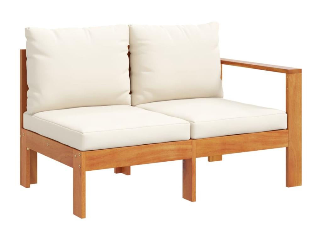 5-piece garden furniture set with cushions, solid Dormeva wood, JTXP18549