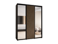 Dormeva 2 Sliding Door Wardrobe 235.2/190/45 3 Doors Black/Black OOSI37906