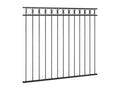 Steel fence panel 1.7x1.5 m Black TNMI14820