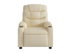 Cream Fabric Reclining Armchair UGXX37434