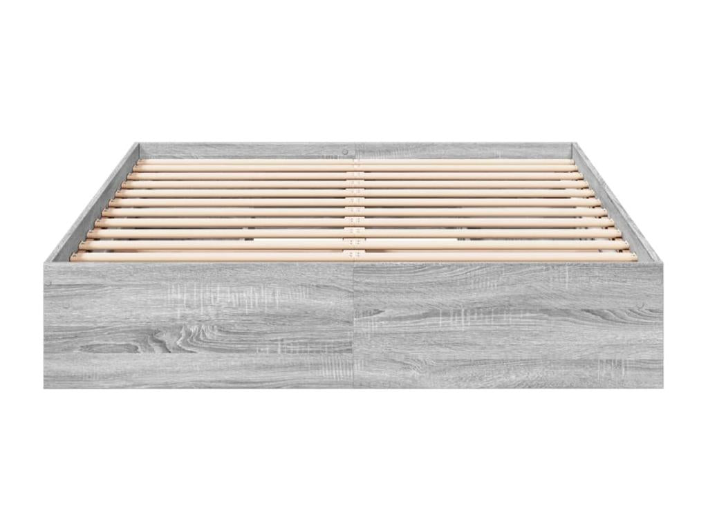 Dormeva grey bed frame and drawers 120x200cm engineered wood BHUX73802