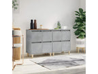 2-piece sideboard set, concrete grey, 60x35x70 cm, engineered wood, VSKK67607