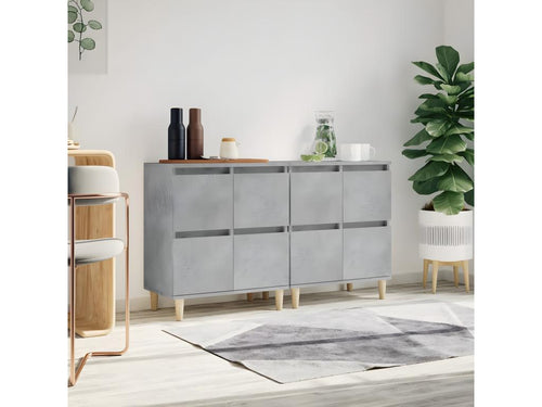 2-piece sideboard set, concrete grey, 60x35x70 cm, engineered wood, VSKK67607