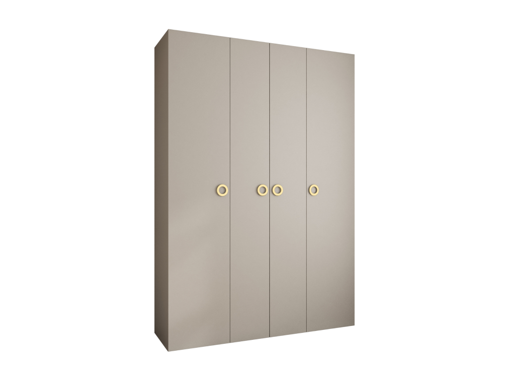 Como 1 245.5/170/50 4-door hinged wardrobe cashmere/gold LWWV26901