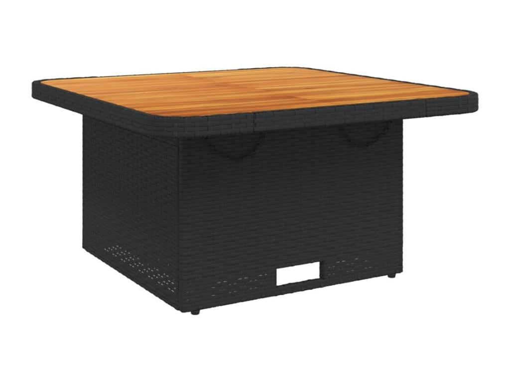 Lysvia 3-piece set with black resin wicker cushions PKEO00418