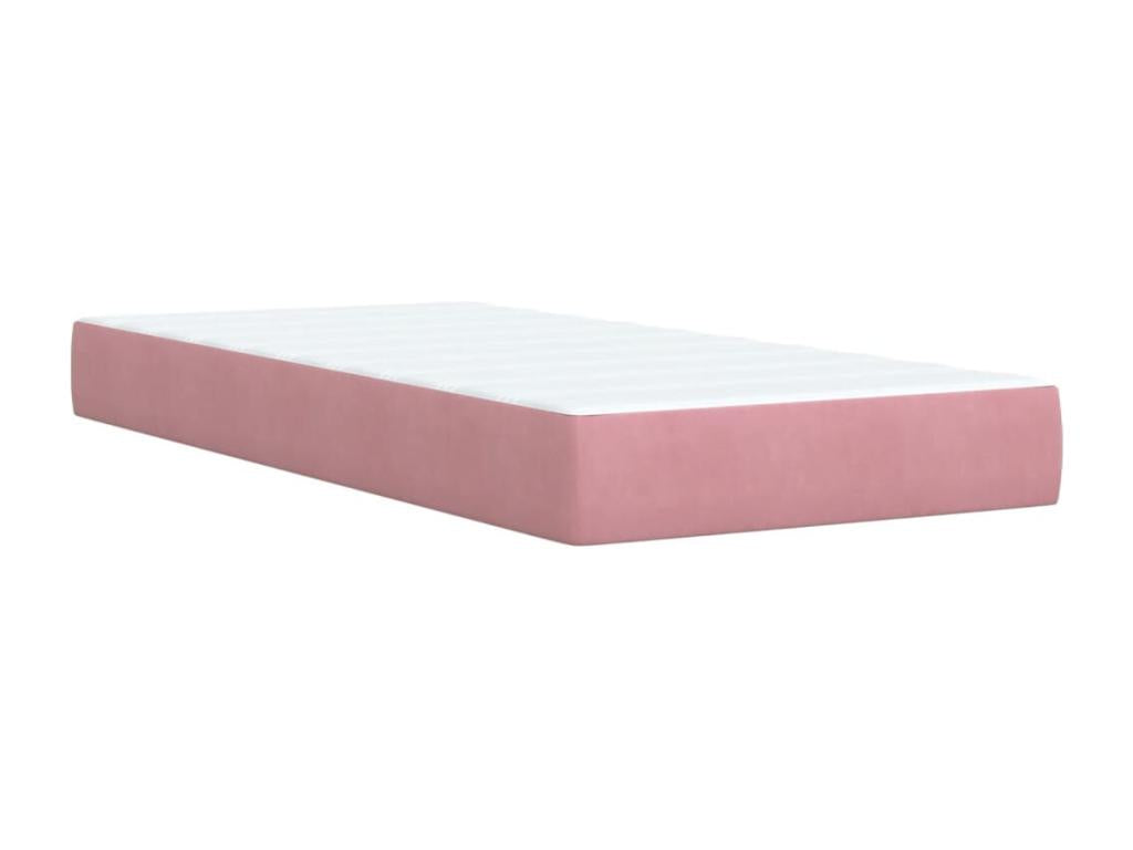 Dormeva bed base and mattress, Pink 80x200 cm Velvet RDLS03748
