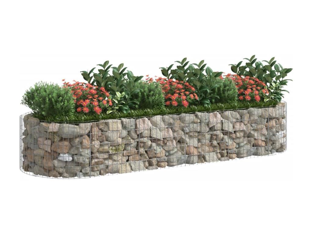 Raised Gabion Bed, Galvanized Iron, 300x100x50 cm, CXNN21059