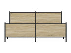 Dormeva oak metal bed frame (mattress not included) 200x200 cm JQKD93032