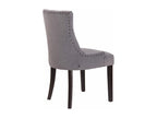 Dining chair - Velvet / Wood - Grey - Dormeva QSHJ08781