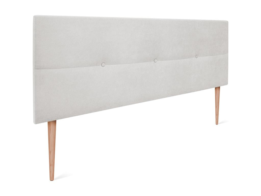 Dormeva Aqualine Fabric Headboard with Buttons 150x105cm with Legs for 150cm Beds - Grey Dormeva MZQZ92844