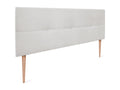 Dormeva Aqualine Fabric Headboard with Buttons 150x105cm with Legs for 150cm Beds - Grey Dormeva MZQZ92844