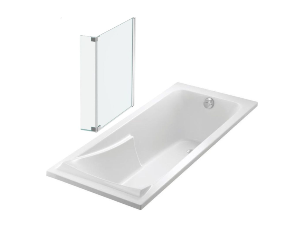 Dormeva Corvette 170x70cm Right-Hand Bathtub Set with 2 Chrome Panels YMRI35439