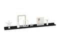 4-piece wall shelves, black, 100x9x3 cm, DTTB02233