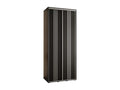 Dormeva 6 Sliding Door Wardrobe 235.2/120/60 2 Doors Black/Black/Silver NRIN22245
