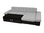 Dormeva 152 Corner Sofa, Green, Sleeping Function, Bedding Box, 278x161x76cm, VUTL87907