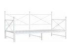 Daybed with pull-out bed (no mattress) white 100x200cm steel JOUR80457