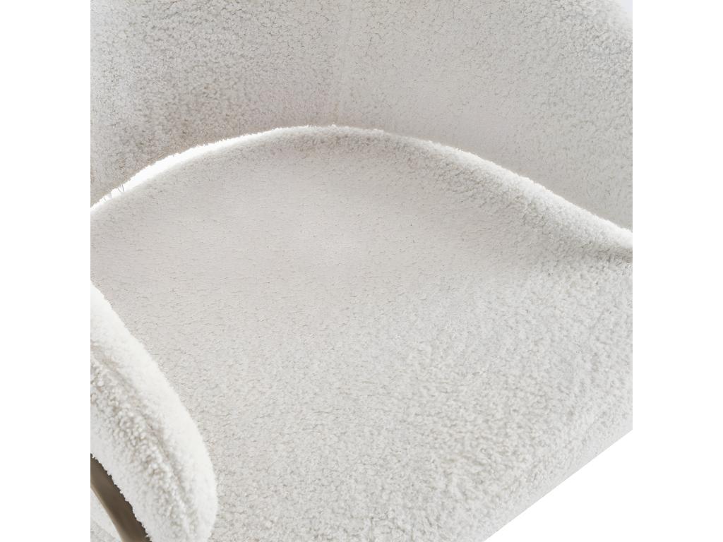 Set of 4 chairs - Dormeva fabric - gold legs - beige EUAQ93536