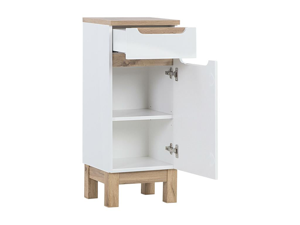 Dormeva SCAB35 1D1D Side Cabinets 35x33x86 White TXKC97624