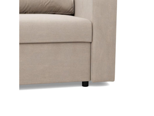 2-seater sofa with sleeper function, Beige ZRZV18943