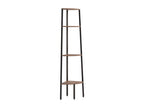 Zensova 4-Tier Corner Shelf, Dark Brown, 45.5x31.5x150 cm, RGEV35321