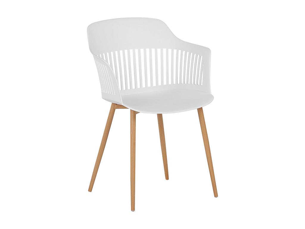 Set of 2 Lysvia White Dining Chairs YEWC24285
