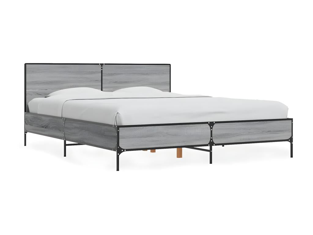 Bed frame without mattress Zensova gray 160x200 cm XKEH97207