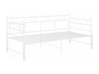 Extendable Sofa Bed Frame, White Metal, 90x200 cm, CEFF79730