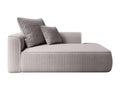 Dormeva JBVV78320 light grey wide-wale corduroy chaise longue