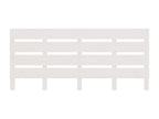 White Headboard 120x3x80 cm Solid Pine Wood UQWJ48510