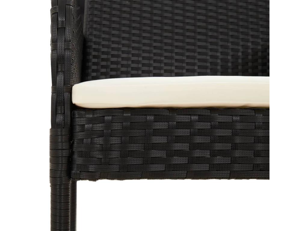 Zensova 7-piece garden dining set with cushions, woven resin, YWVO77468