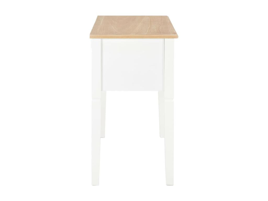 White Desk 109.5x45x77.5 cm Wood ZHEA19952
