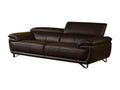 Dormeva 3-seater brown leather sofa - Right-hand corner MHMJ85679