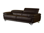 Dormeva 3-seater brown leather sofa - Right-hand corner MHMJ85679