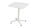 ONOK83215 White Tilting Patio Table Set (70x70 cm)