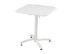 ONOK83215 White Tilting Patio Table Set (70x70 cm)