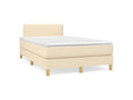Dormeva bed base with cream mattress 120x200 Fabric YFSD38123
