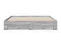 Dormeva grey bed frame with drawers (mattress not included) 180x200 cm XMIG19981