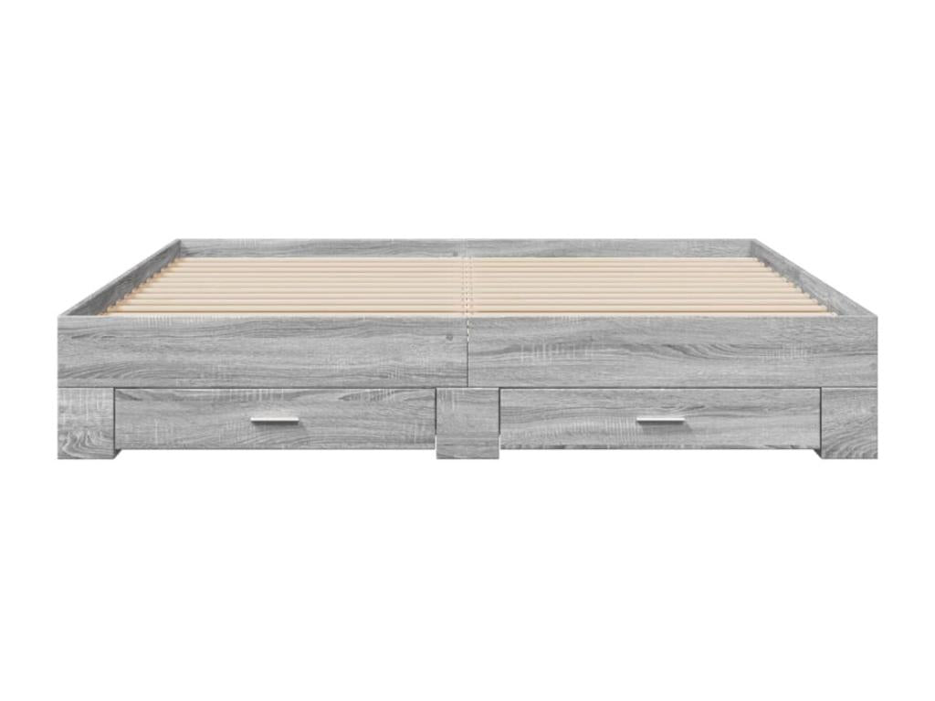 Dormeva grey bed frame with drawers (mattress not included) 180x200 cm XMIG19981