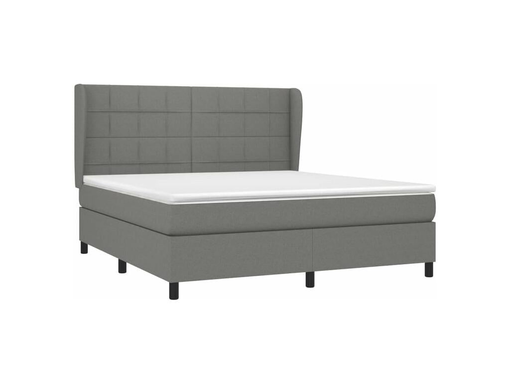 Dormeva bed base with mattress, Dark Grey 180x200 Fabric NKIR77022