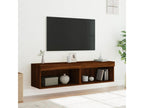 TV unit with LED lights, 2 pieces, brown oak, 60x30x30 cm, PYBP29427