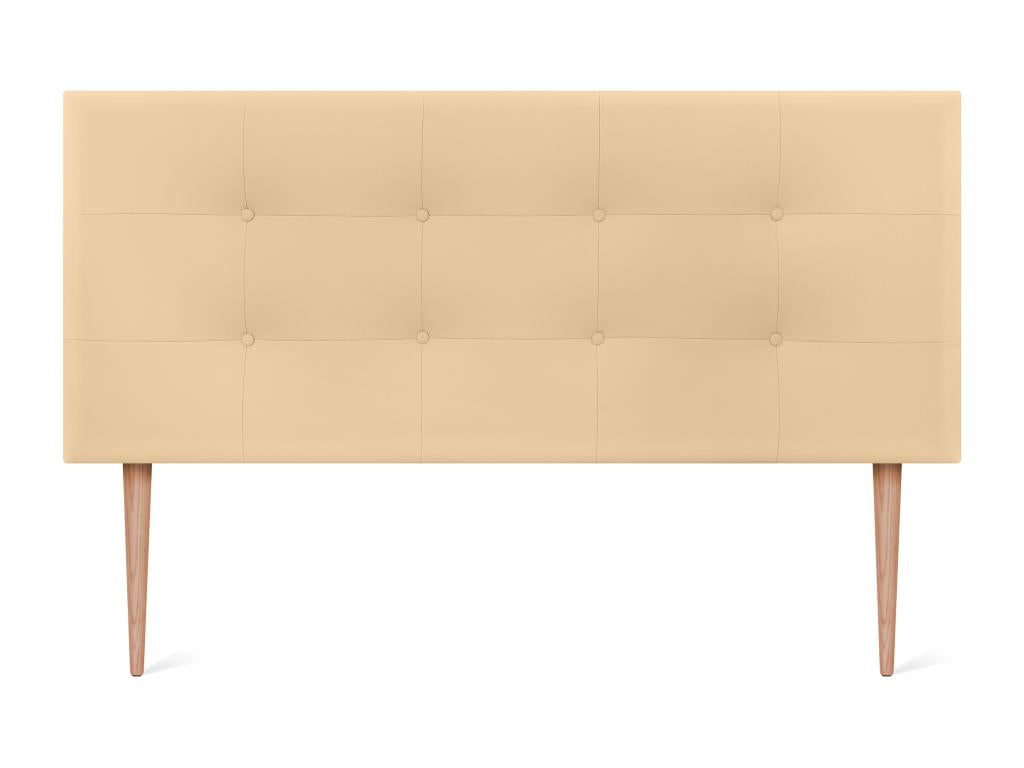 Dormeva Faux Leather Upholstered Headboard 150x115cm with Legs for 150cm Beds - Vanilla DMBU97981