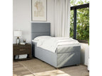 Dormeva bed base with light grey mattress 100x200cm Fabric ZWSY02981