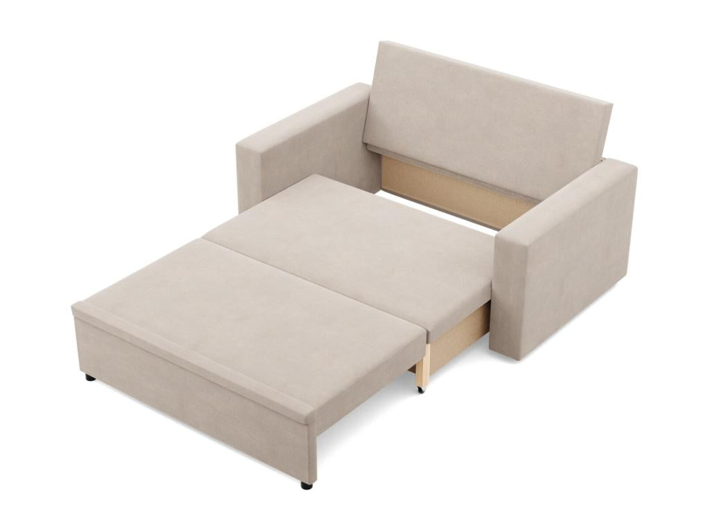 2-seater sofa with sleeper function, Beige ZRZV18943