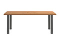 Light brown rectangular solid oak dining table TDEZ20097