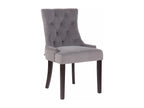 Dining chair - Velvet / Wood - Grey - Dormeva QSHJ08781