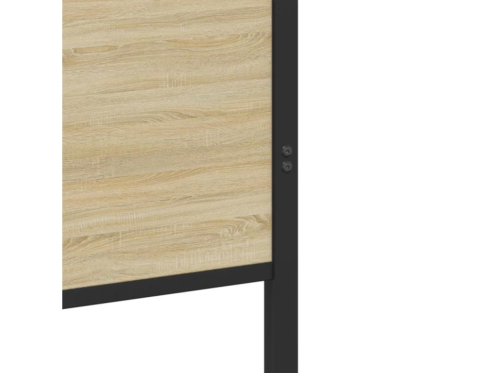 Dormeva oak metal bed frame (mattress not included) 200x200 cm JQKD93032